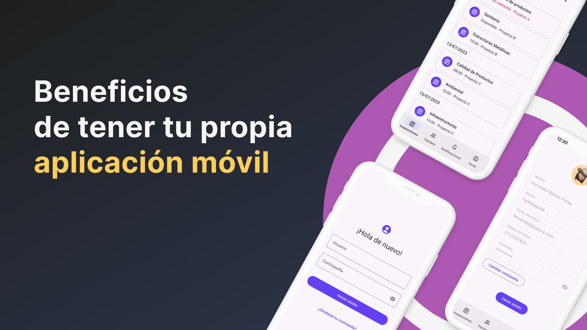 Persona utilizando una aplicación móvil personalizada para un negocio, destacando la conexión directa y la experiencia del usuario.